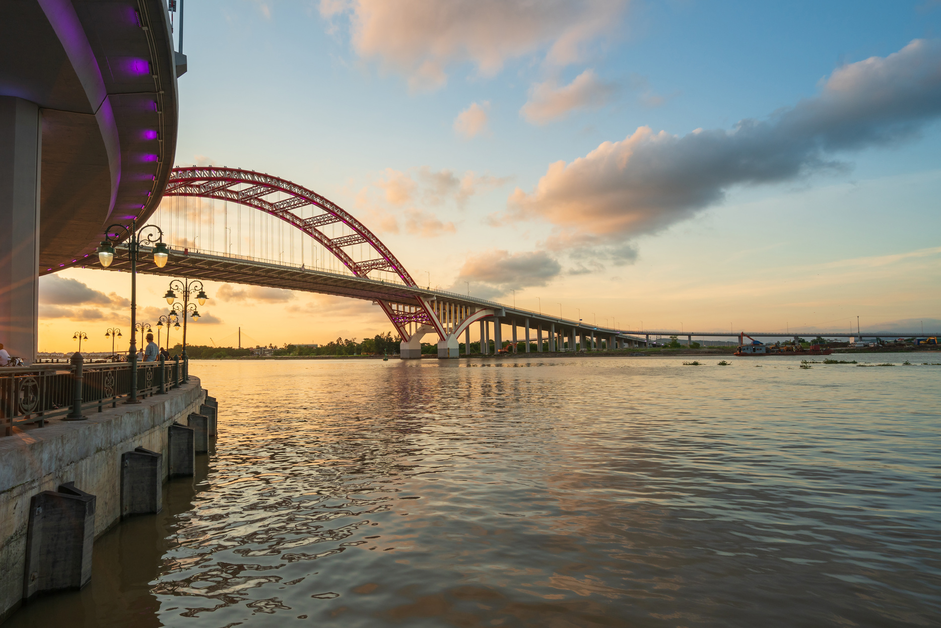 Hoang Van Thu Bridge in Hai Phong, Vietnam